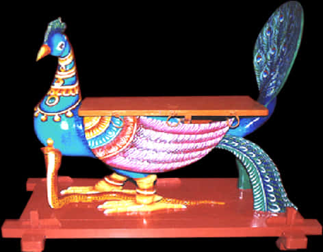 Colorful Peacock Vilakku Oil Lamp