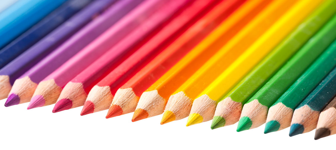 Colorful Pencil Tips Array