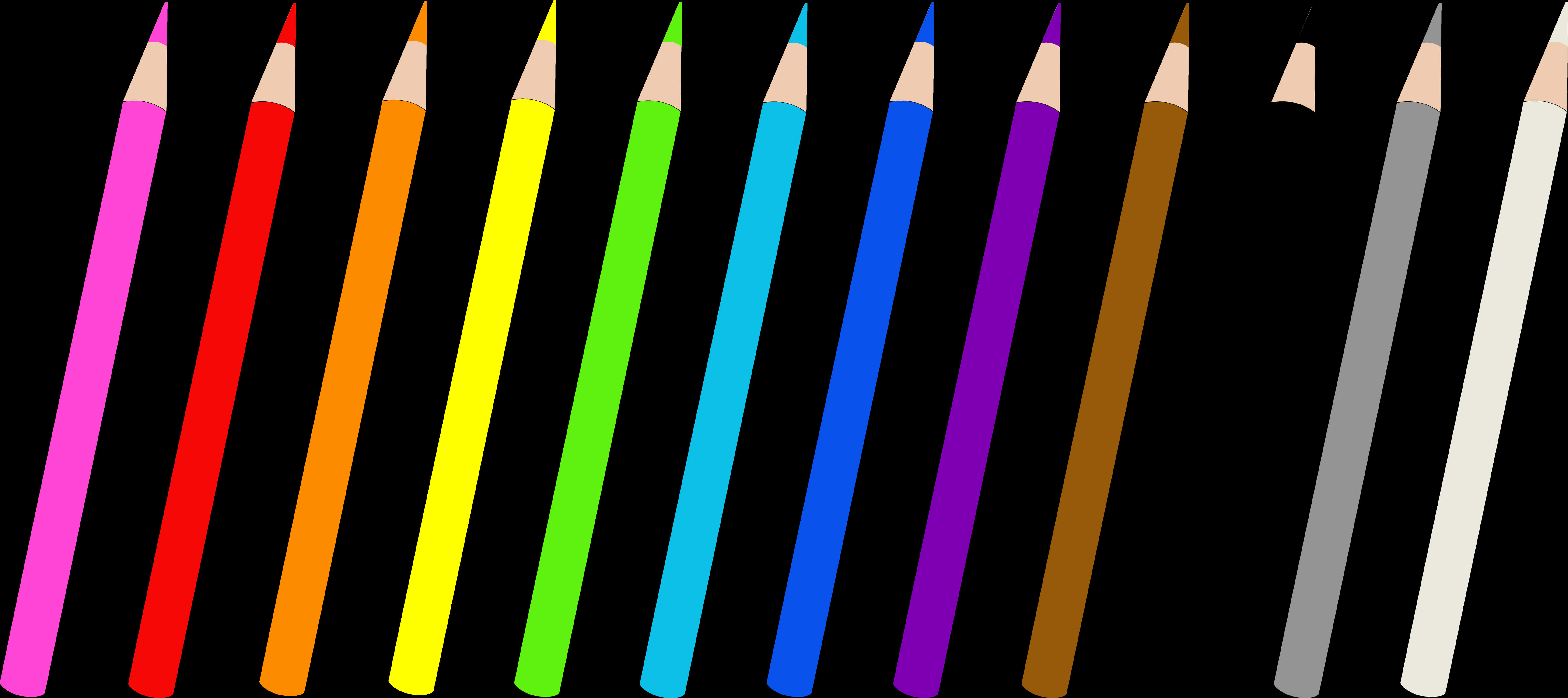 Colorful_ Pencils_in_a_ Row