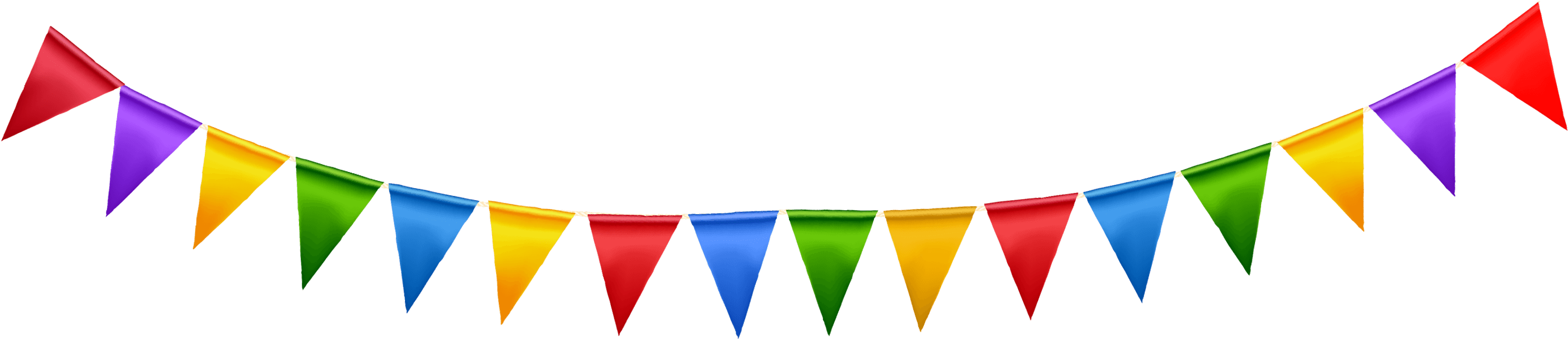 Colorful Pennant Banner Background