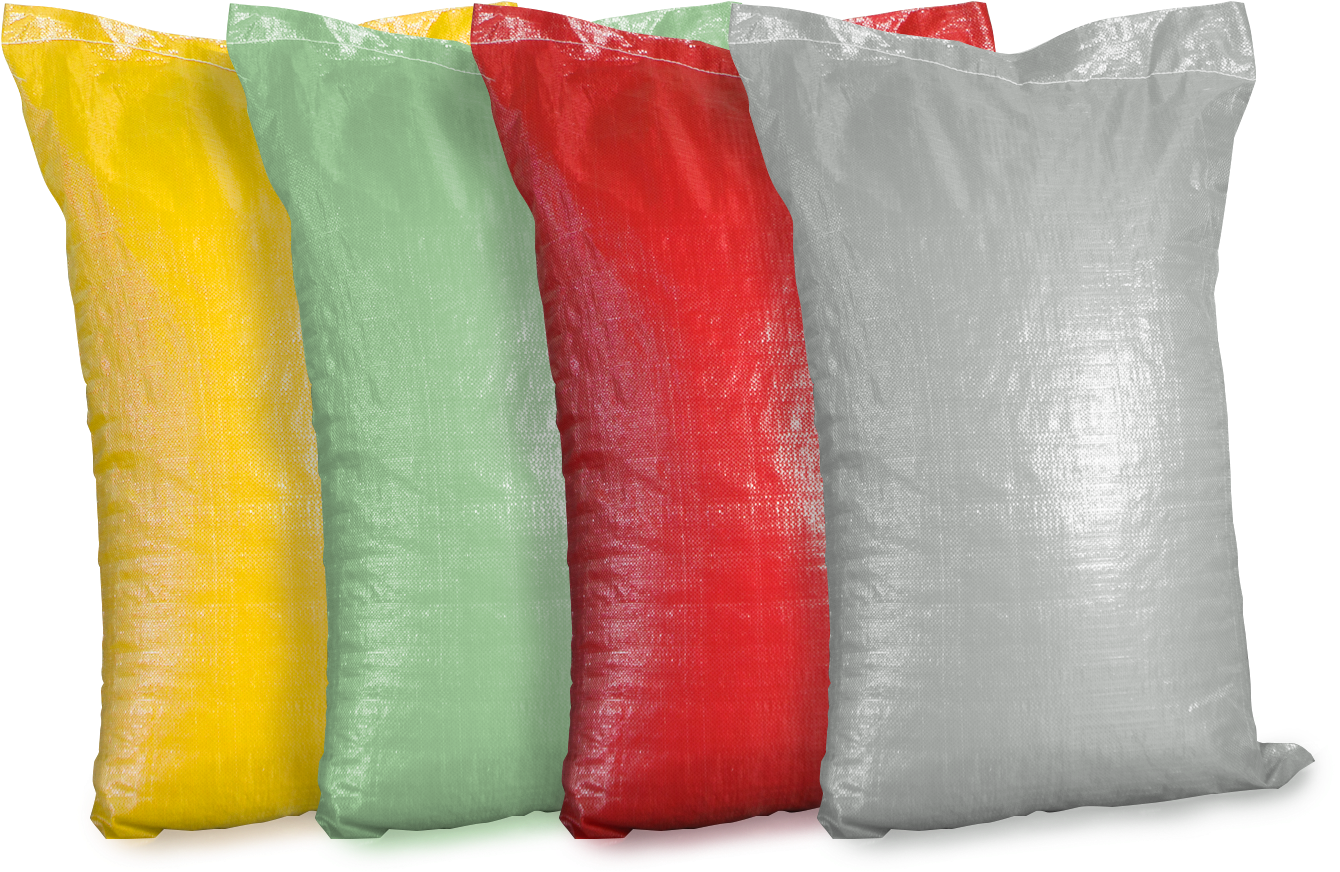 Colorful Plastic Bags Standing