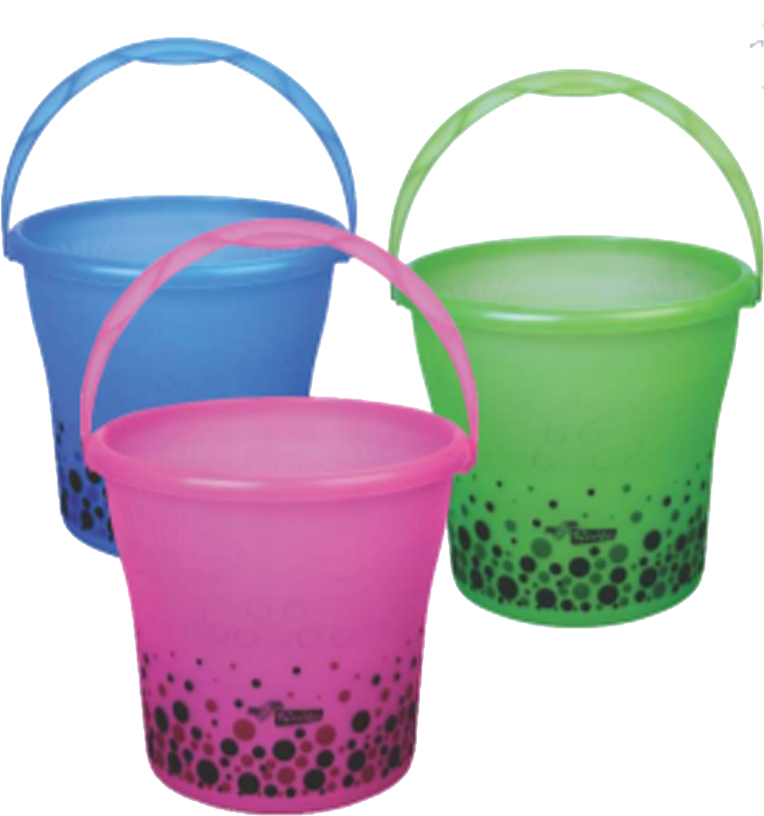 Colorful Plastic Buckets Set