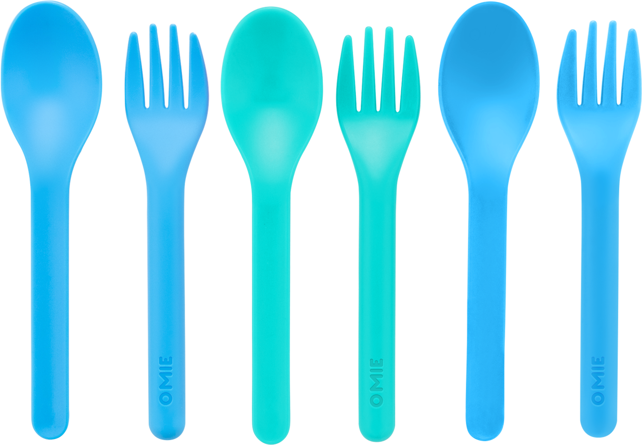 Colorful Plastic Forksand Spoons