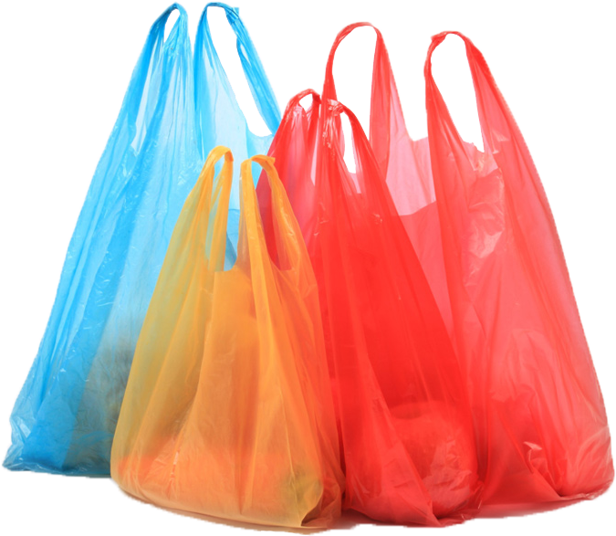 Colorful Plastic Shopping Bags