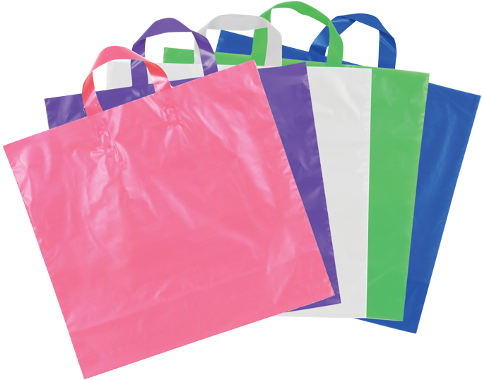 Colorful Plastic Shopping Bags