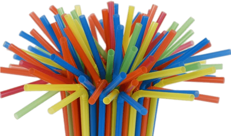 Colorful Plastic Straws Bundle