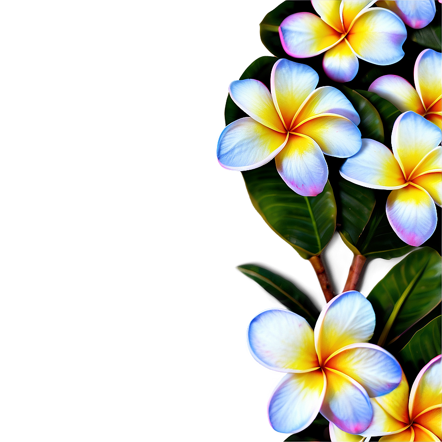 Colorful Plumeria Png Dmd