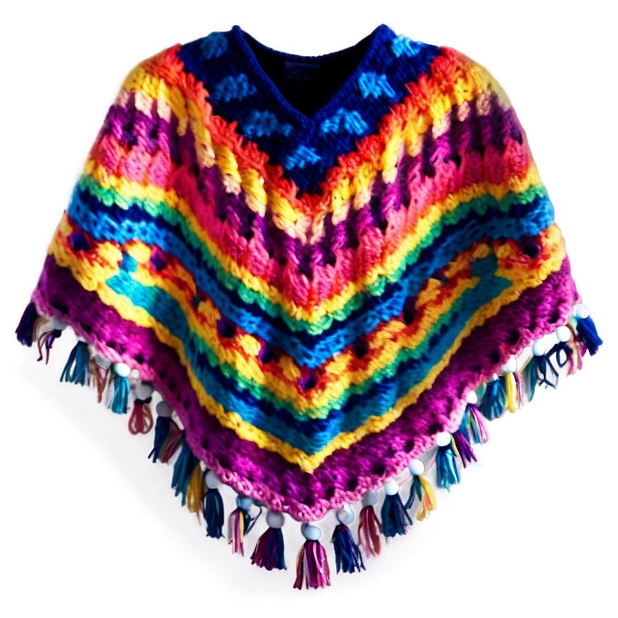 Colorful Poncho Pattern Png 06272024