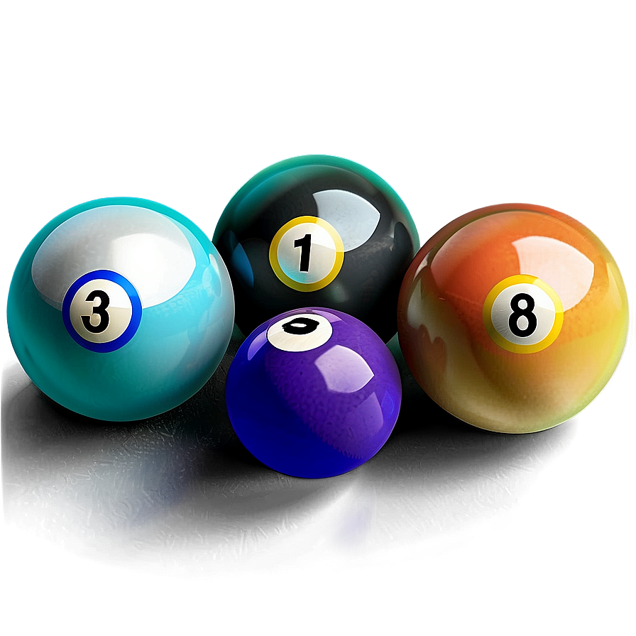 Colorful Pool Balls Png 06292024