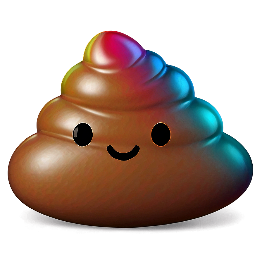 Colorful Poop Emoji Png Vxy