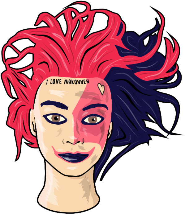 Colorful Punk Portrait