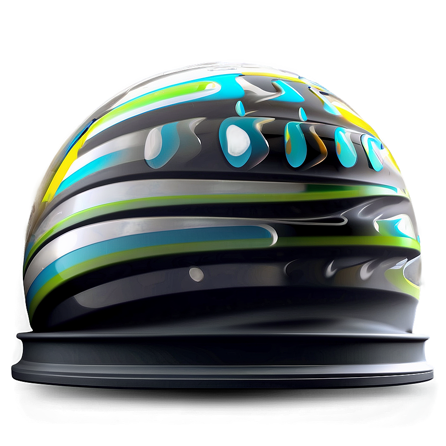 Colorful Racing Helmet Design