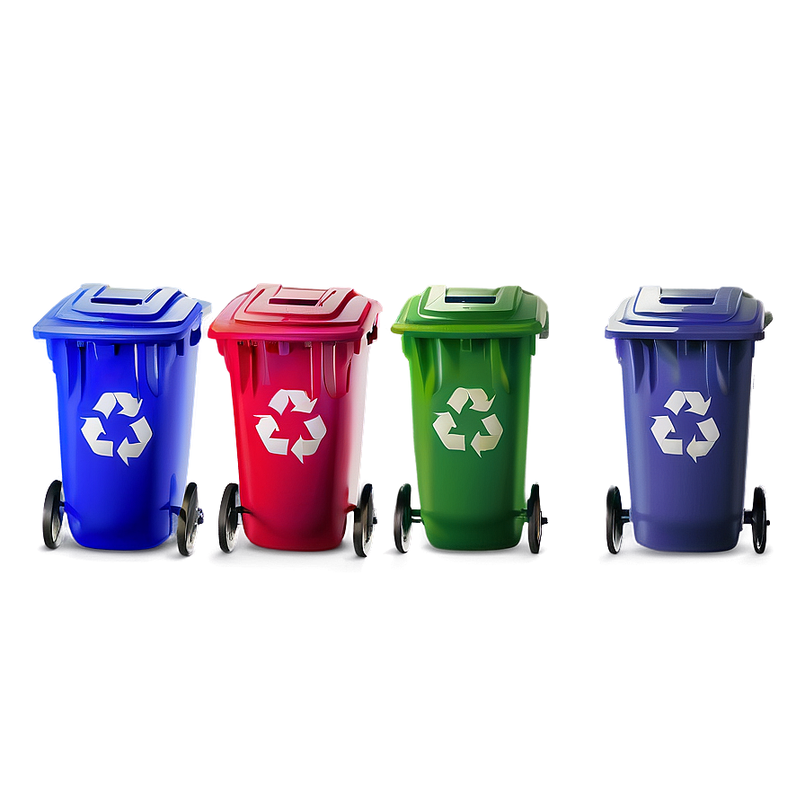 Colorful Recycle Bin Png Eas