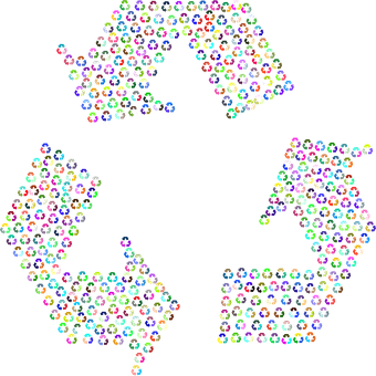 Colorful Recycle Symbols Arrows