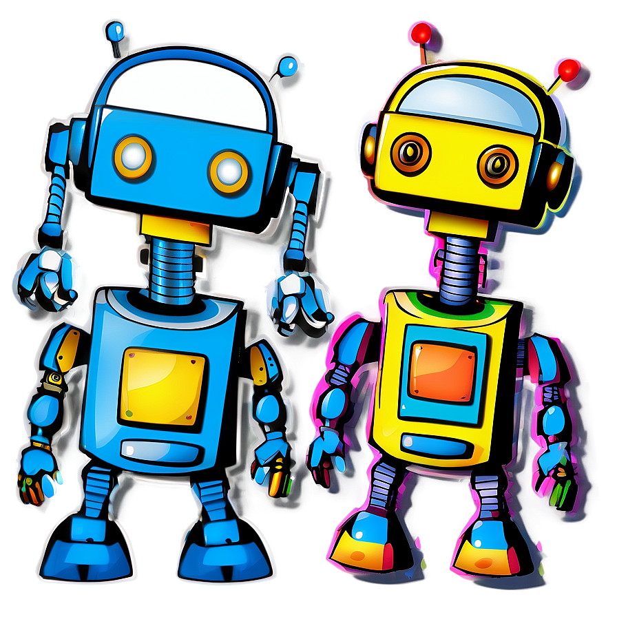 Colorful Robot Clipart Png Uib35