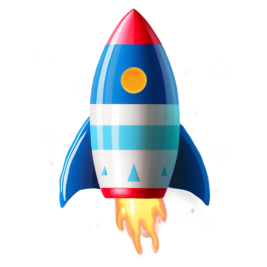 Colorful Rocket Clipart Png 86