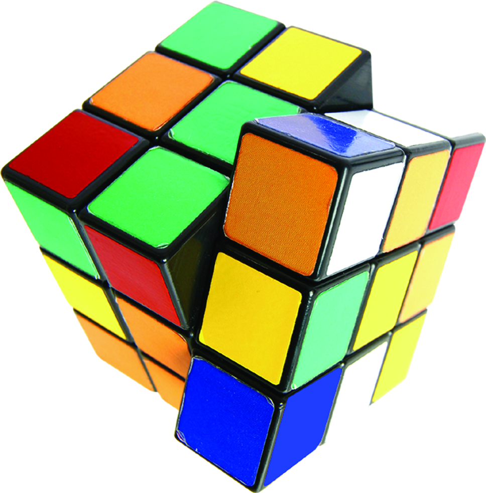 Colorful Rubik Cube Twisted