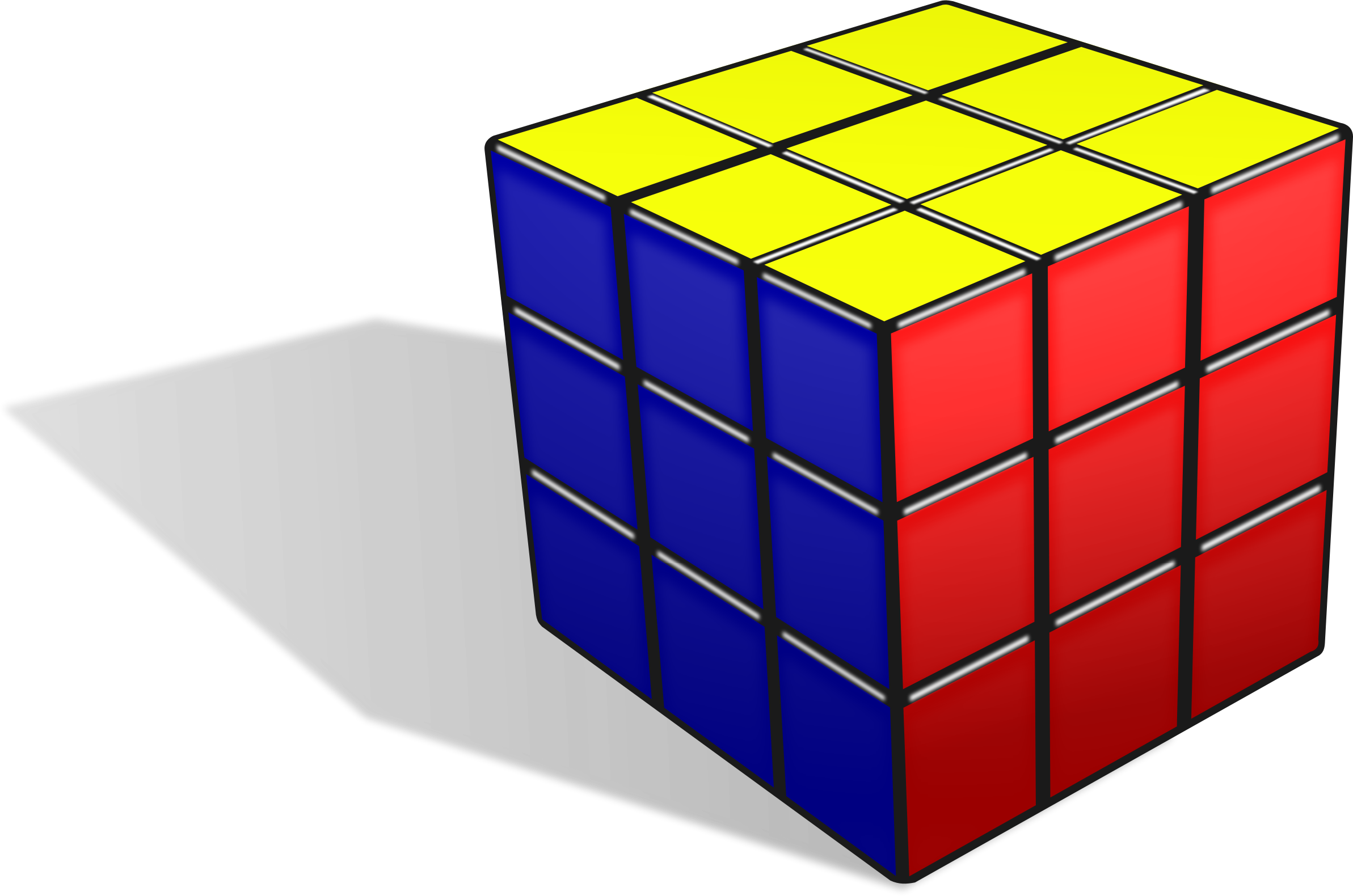 Colorful Rubiks Cube Illustration