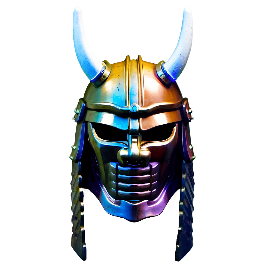 Colorful Samurai Helmet Png 06132024