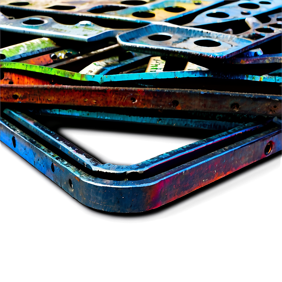 Colorful Scrap Metal Pile Png Hrc