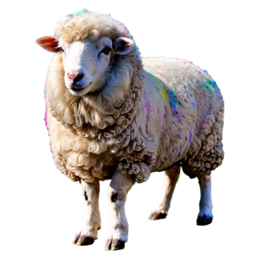 Colorful Sheep Png 05232024