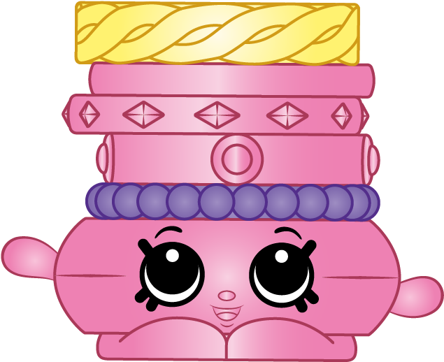 Colorful Shopkins Character Stack