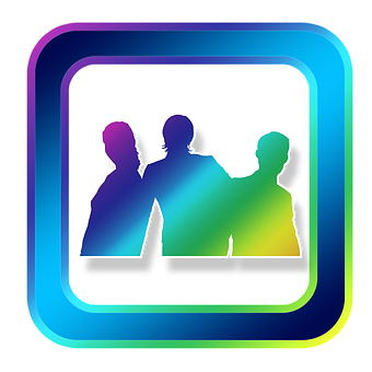 Colorful Silhouette Profile Icon