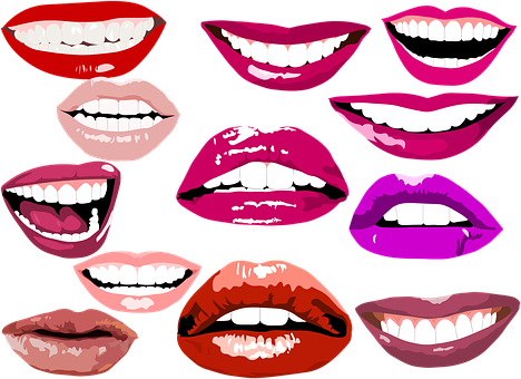 Colorful Smiles Vector Illustration