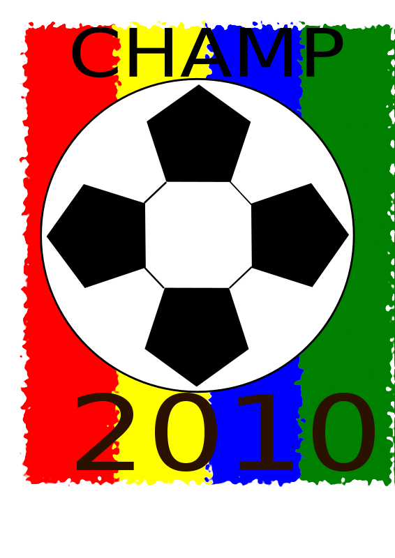 Colorful Soccer Ball Champion2010