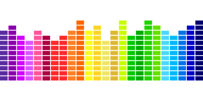 Colorful Sound Spectrum Visualization