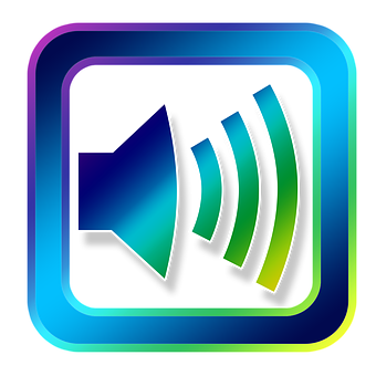 Colorful Speaker Icon