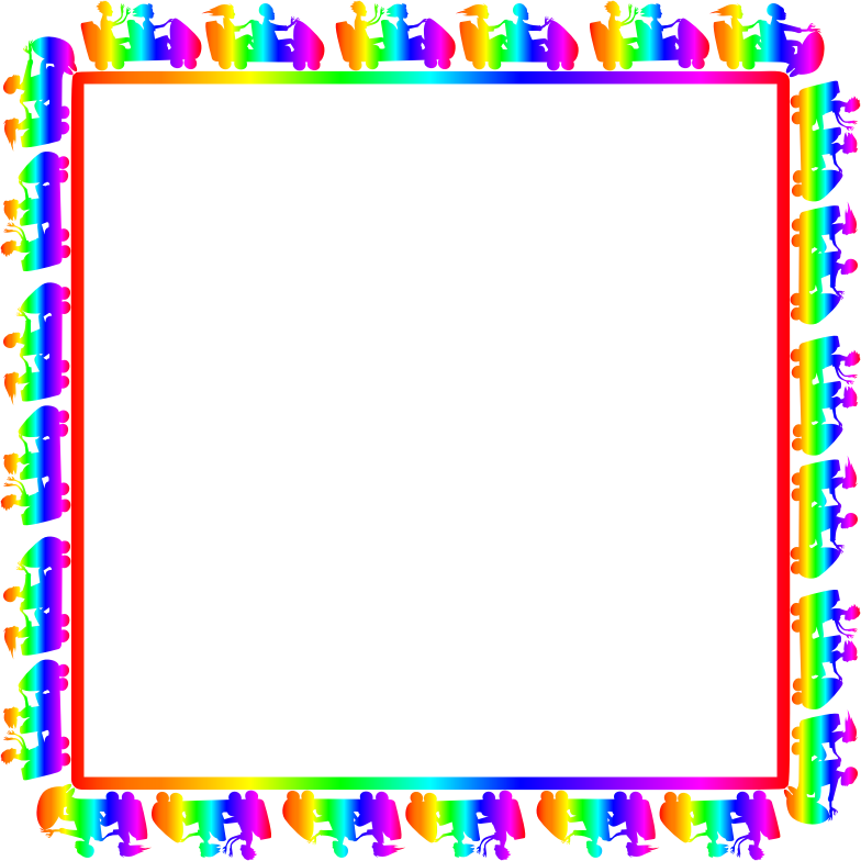 Colorful Spectrum Frame Design