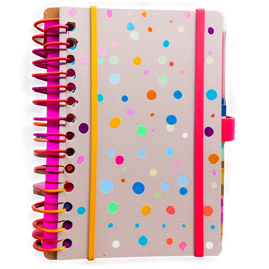 Colorful Spiral Notebook Png Vww