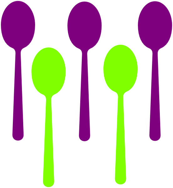 Colorful Spoons Vector Illustration