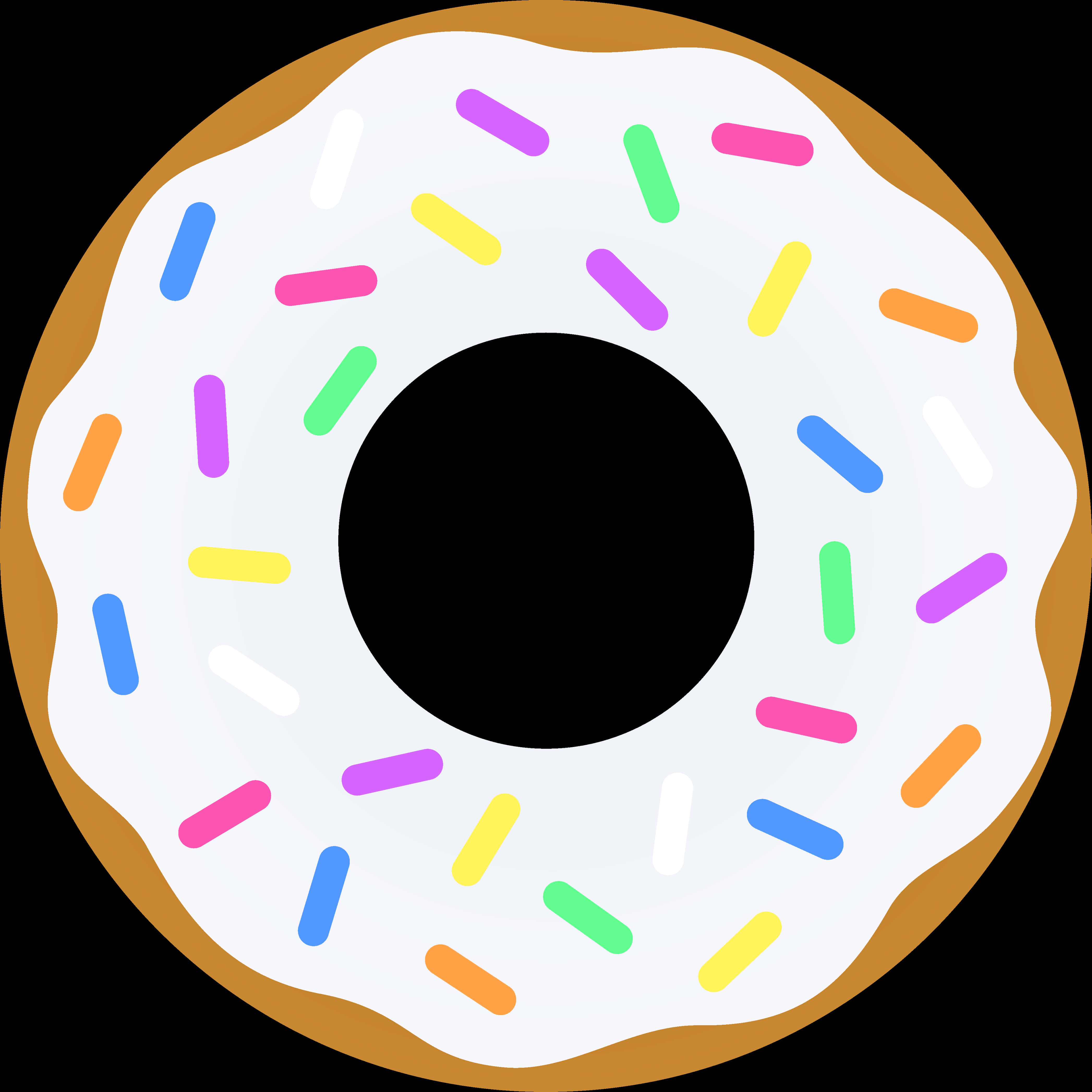 Colorful Sprinkled Donut Graphic