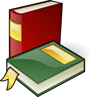 Colorful Stacked Books Icon