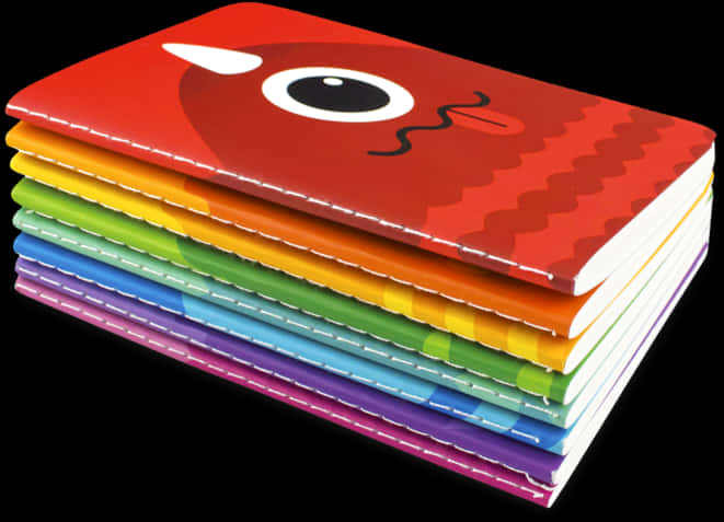 Colorful Stacked Notebooks