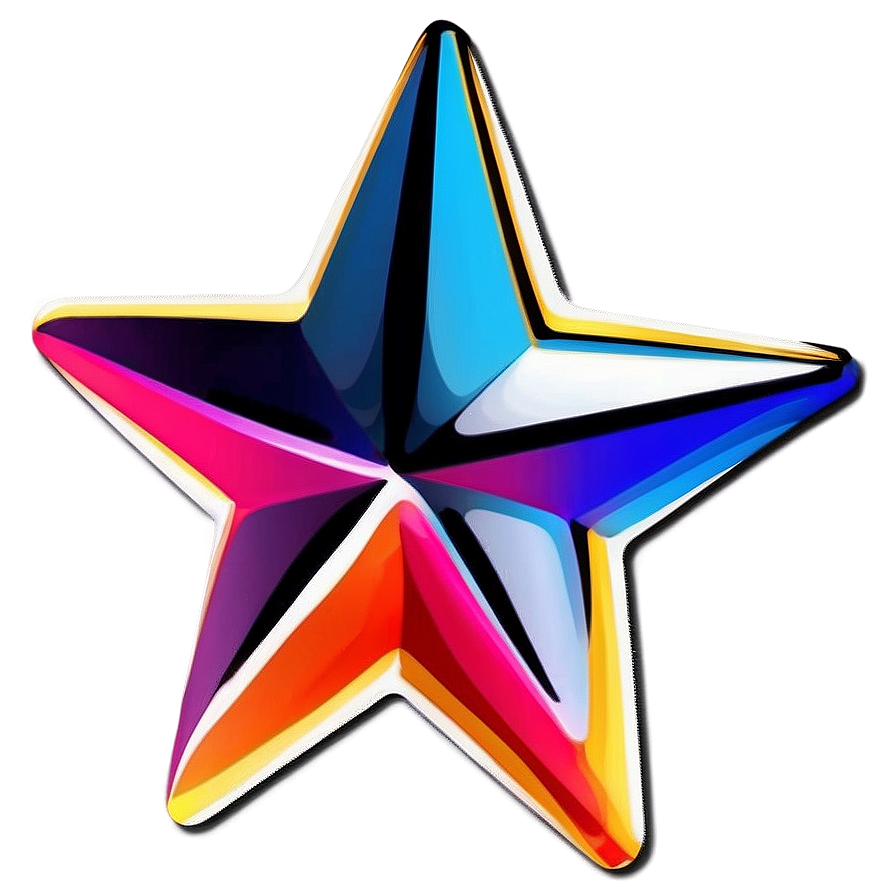 Colorful Star Clipart Png 5