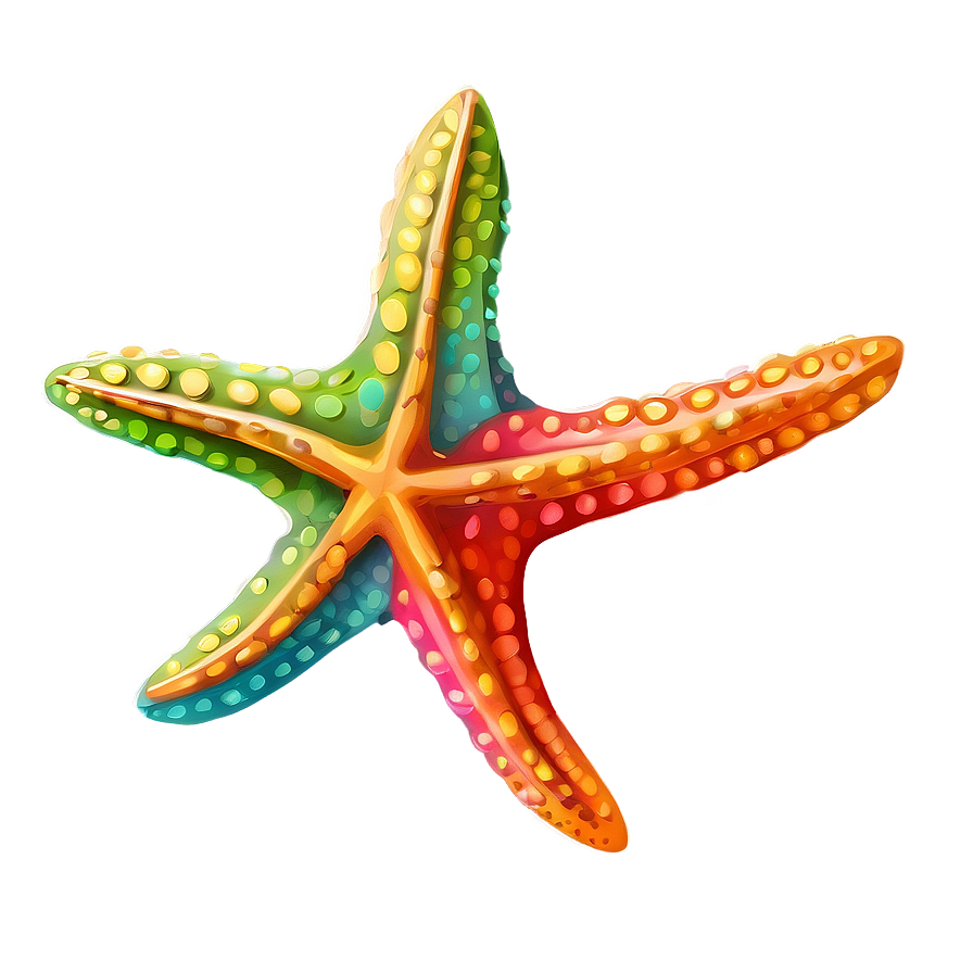 Colorful Starfish Illustration Png Lkv70