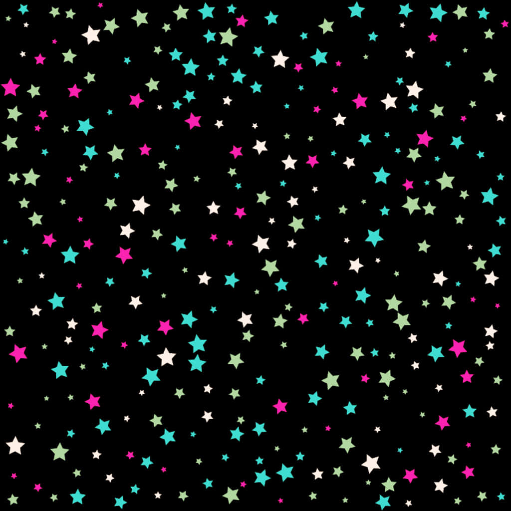 Colorful Stars Pattern Background