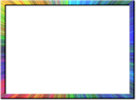 Colorful Static Border Black Center