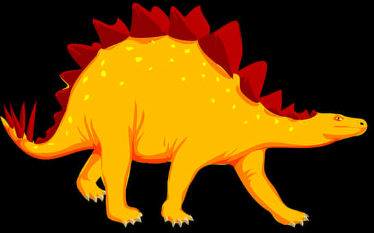 Colorful Stegosaurus Illustration