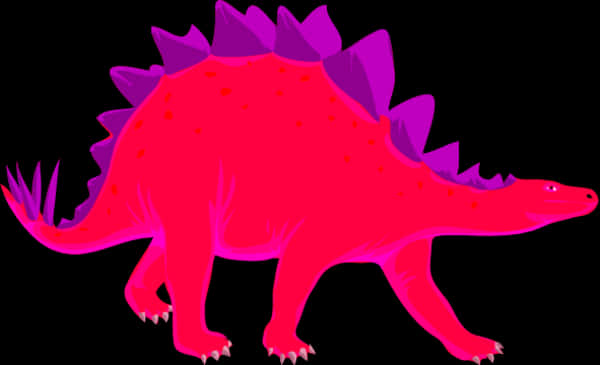 Colorful_ Stegosaurus_ Illustration