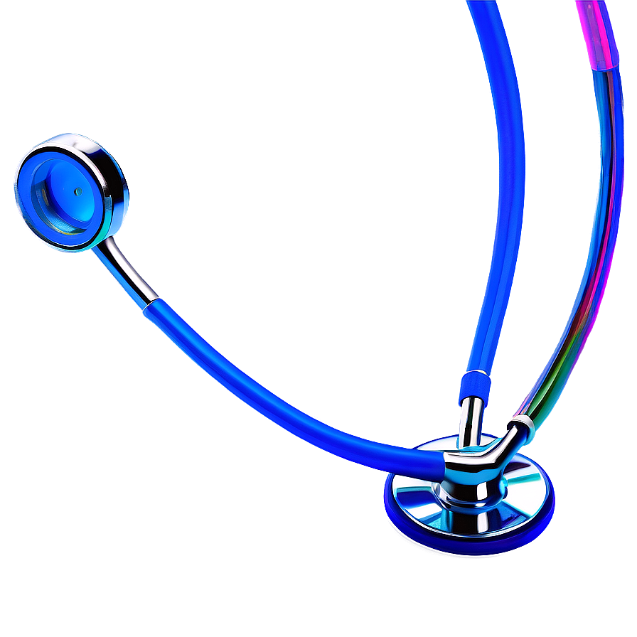 Colorful Stethoscope Heart Png 06282024