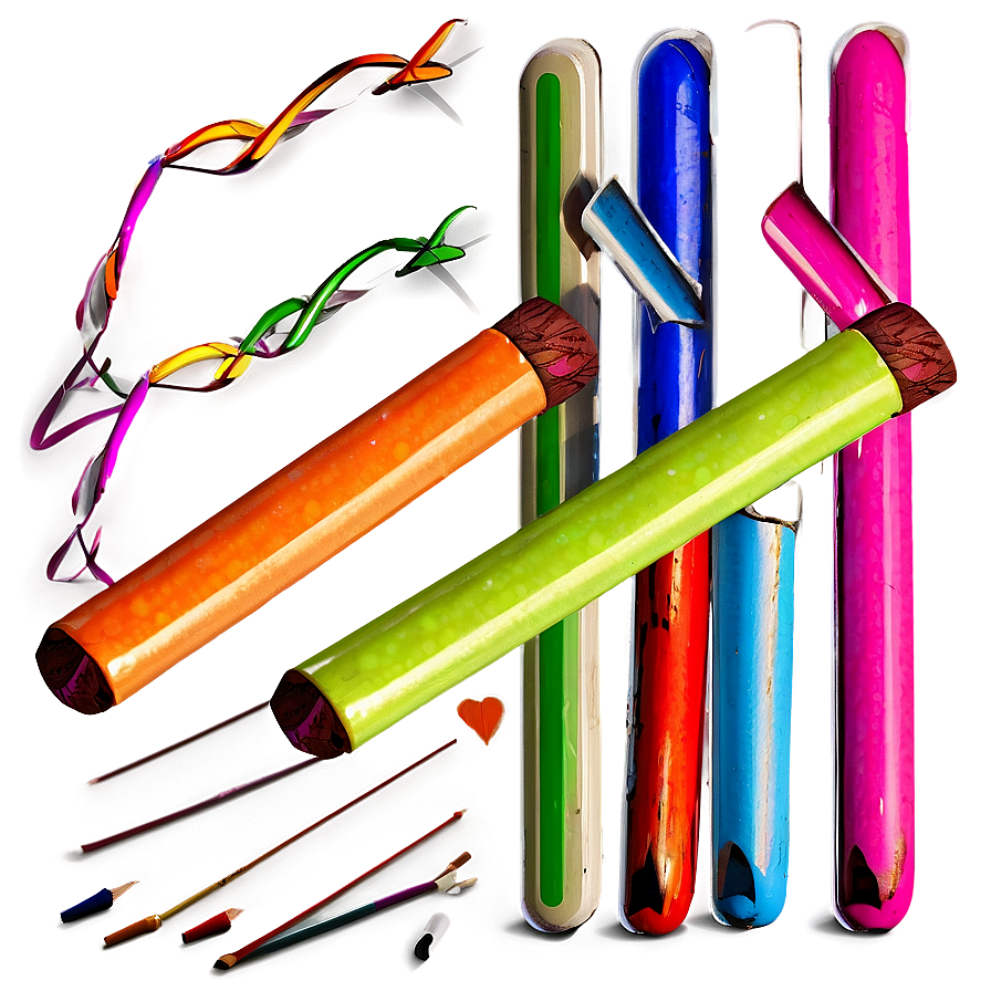 Colorful Sticks Png 29