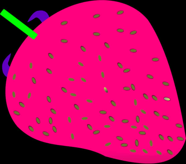 Colorful Strawberry Illustration