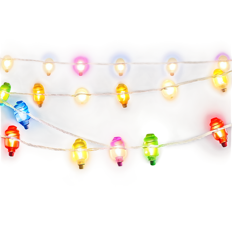 Colorful String Lights Png Vbt