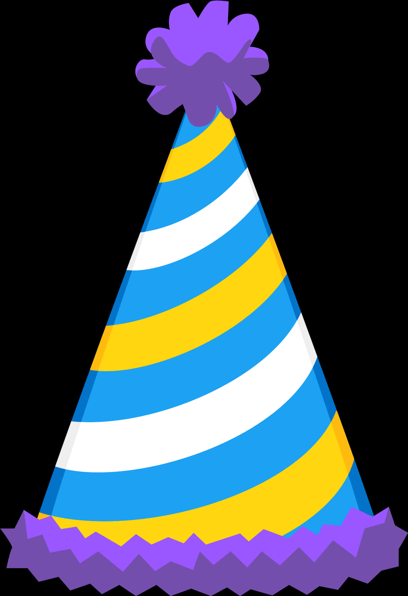 Colorful Striped Birthday Hat