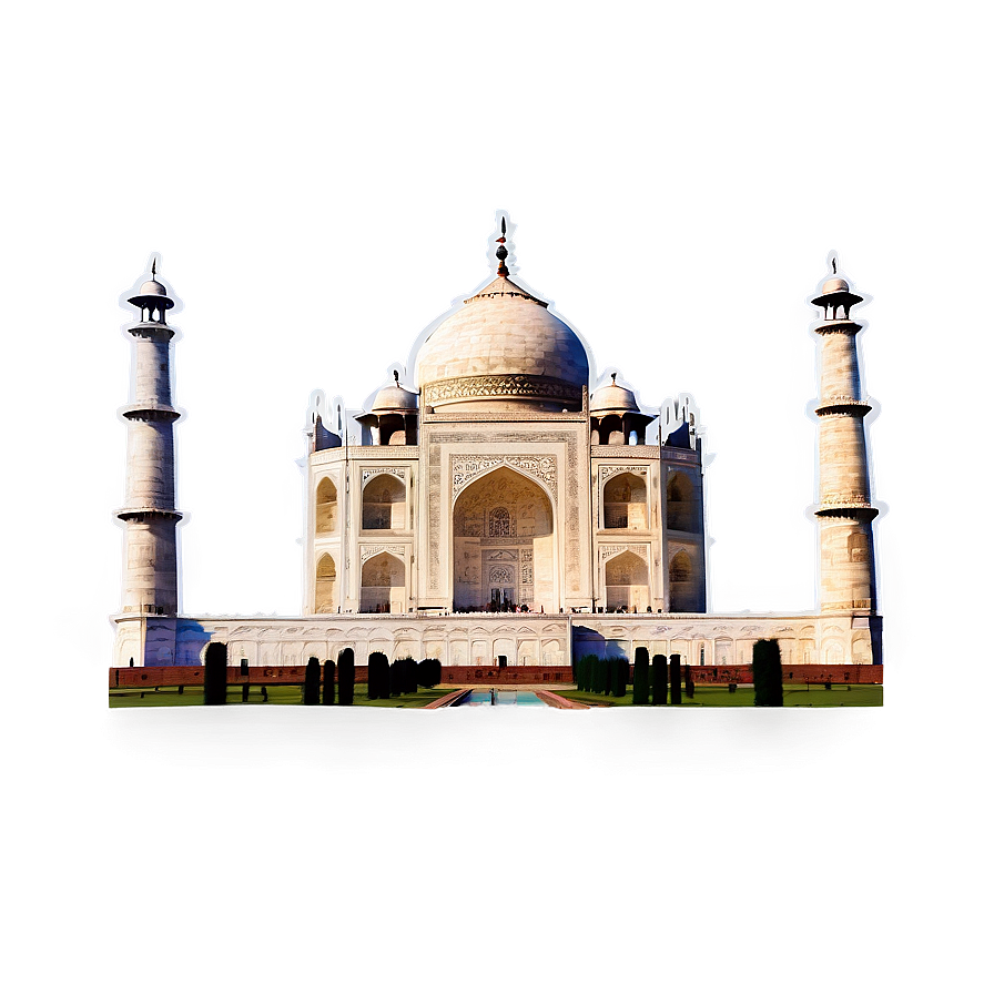 Colorful Sunset Taj Mahal Png Tis40