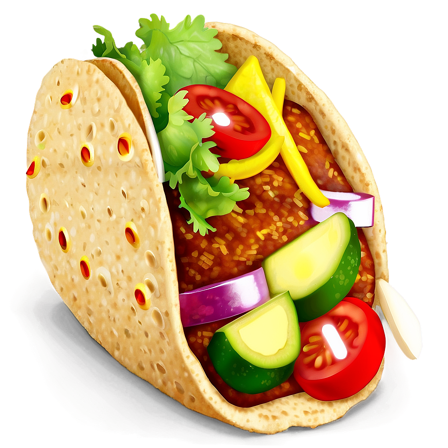 Colorful Taco Clipart Png 06262024